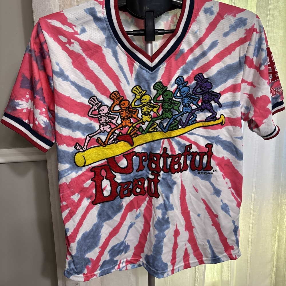 St Louis Cardinals Grateful Dead Tie-dye Stitched Jersey 2022 Small SGA